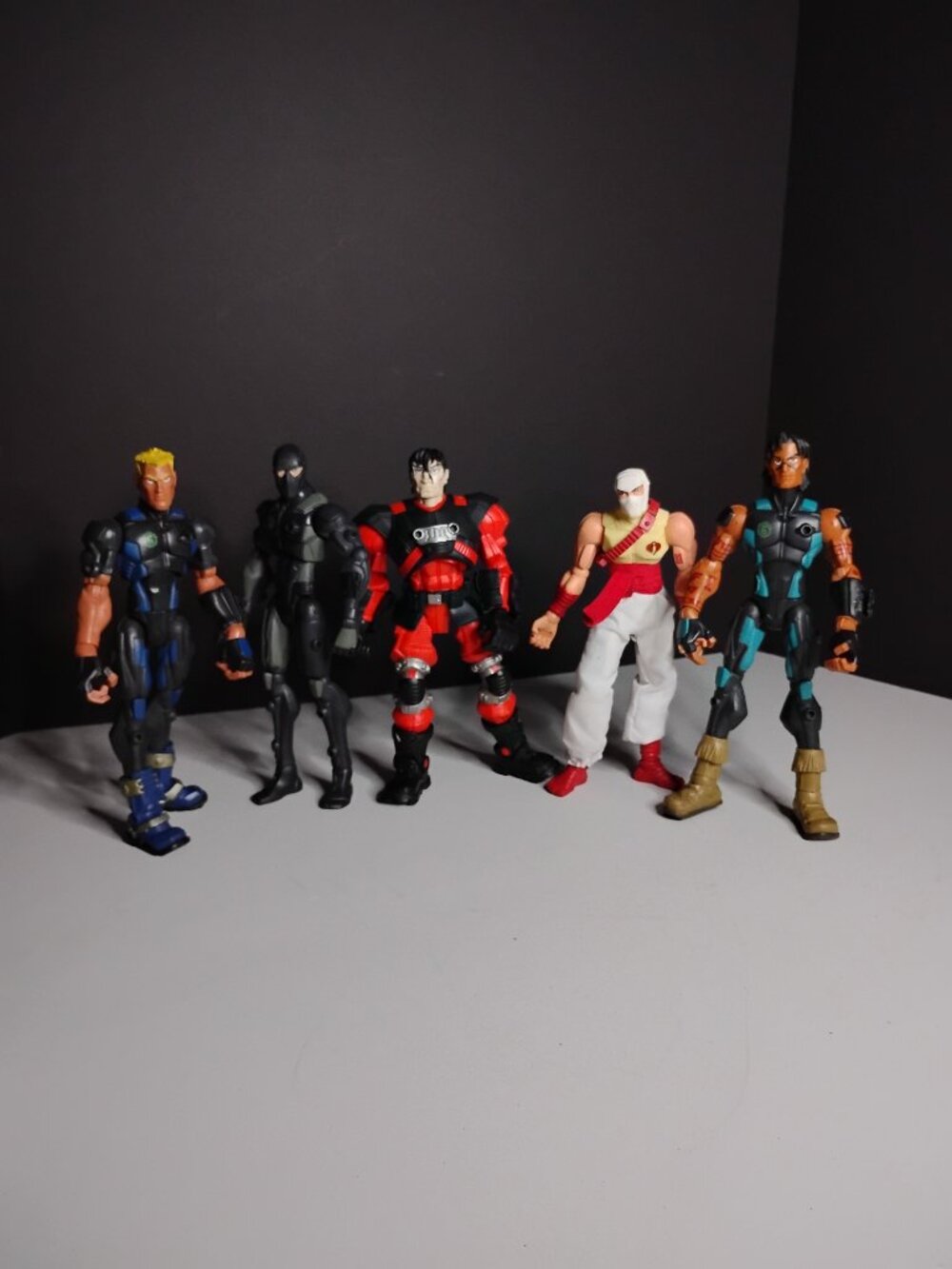 Vintage GI Joe Sigma 6 Six Action Figures Lot of 5
